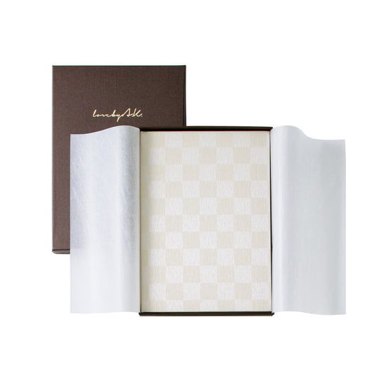 水晶ノート(市松クリーム)