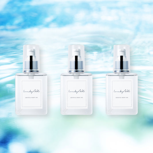 クリスタルボディオイル(無香料3本セット)