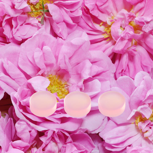 クリスタルソープ3個セット(ローズ)