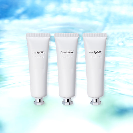 クリスタルハンドクリーム 無香料 3本セット