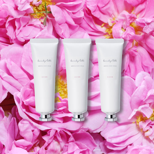 クリスタルハンドクリーム ローズ 3本セット