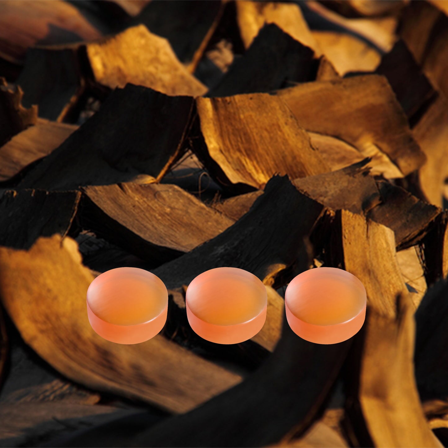 クリスタルソープ3個セット(サンダルウッド)