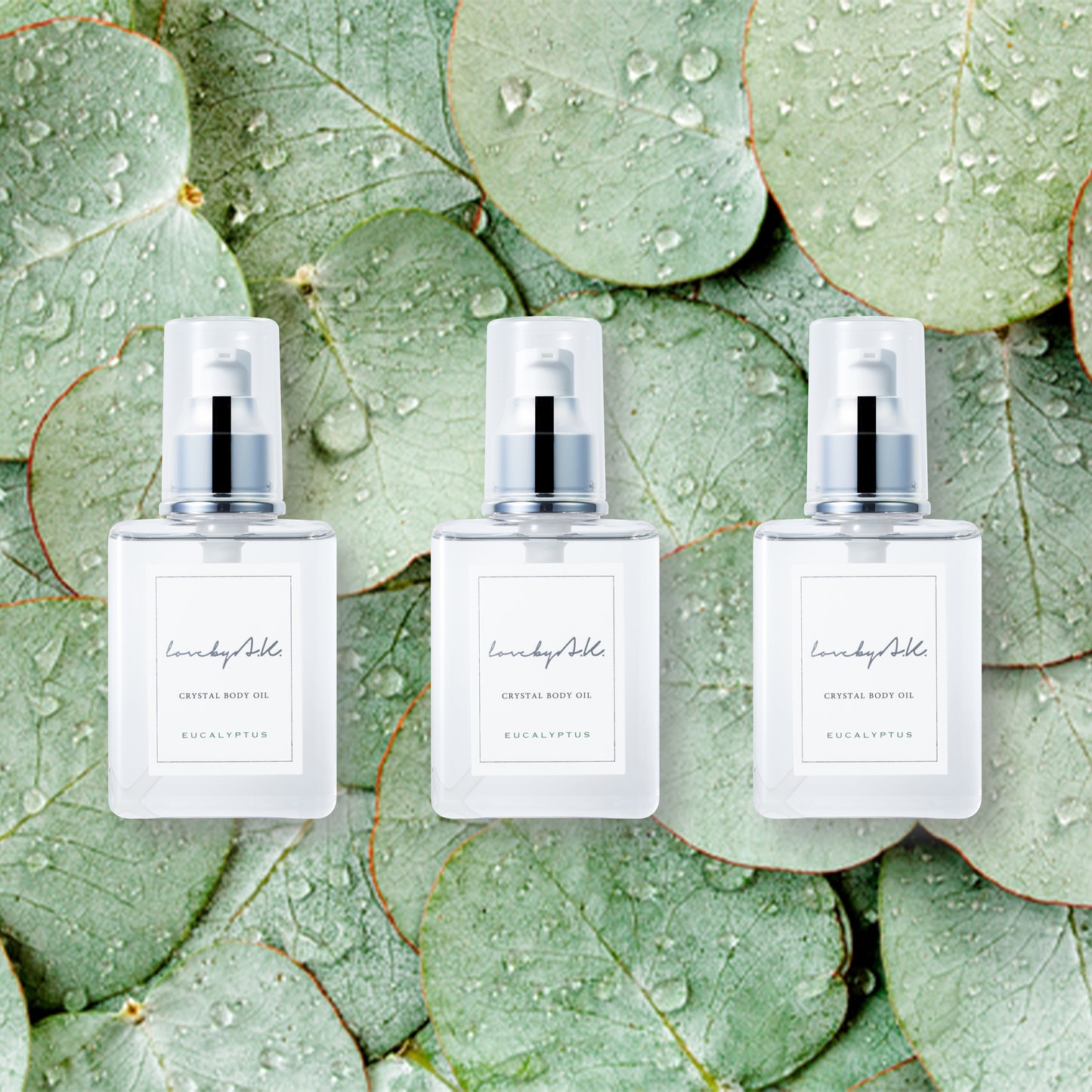 クリスタルボディオイル（ユーカリ3本セット）